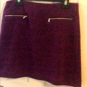 NWT purple tweed skirt